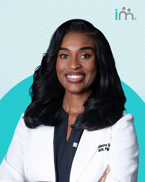 Rebecca Omenukor providing psychiatric medication management at Impireum Wellness.